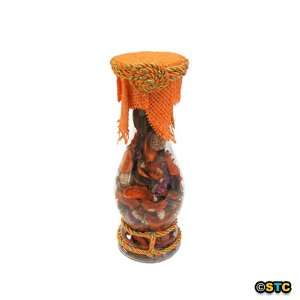 Sweet Orange Scented Potpourri in Decorative Glass Holder 