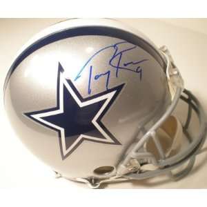  Tony Romo Autographed Dallas Cowboys Full Size Riddell 