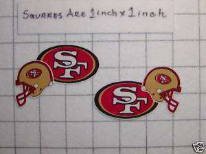 San Francisco 49ers NFL Iron On Fabric Applique No Sew  