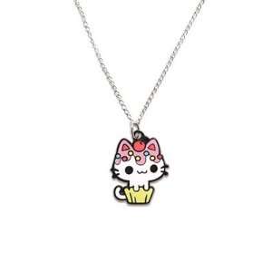    Vanilla Cupcake Kitty Necklace by Sugar Bunny Shop Jewelry