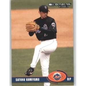  2003 Donruss #345 Satoru Komiyama   New York Mets 