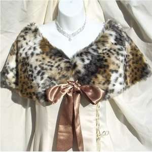  Leopard Faux Fur Wrap 
