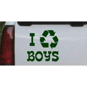 I Recycle Boys Funny Car Window Wall Laptop Decal Sticker 