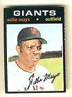 Willie Mays San Francisco Giants 1971 Topps Card #600
