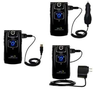 USB cable with Car and Wall Charger Deluxe Kit for the Sanyo Katana II 