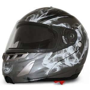   Dual Visor Full Face DOT Modular Motorcycle Helmet [XS] Automotive