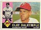 1960 Topps Baseball #523 CLAY DALRYMPLE Phillies Hi# N