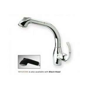   Lever Handle WHUS566C/BH Polished Chrome Body With Black Head Home
