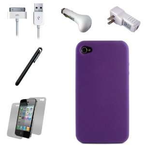  Purple Smooth Durable Protective Silicone Skin Cover Case 