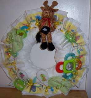 Baby Shower Diaper Wreath, Winnie the Pooh, Sesame Street, Looney 