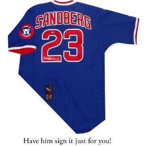 Ryne Sandberg Chicago Cubs Personalized Autographed Jersey