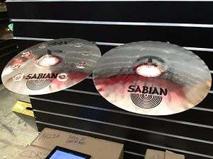 Sabian Prototype 14 AAX X celerator Hi Hat Cymbals w/ Jingles   Video 