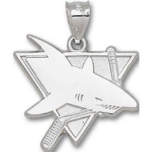  San Jose Sharks Solid Sterling Silver Shark Logo 1 