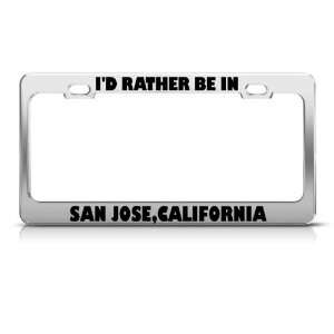  ID Rather Be In San Jose California City license plate 