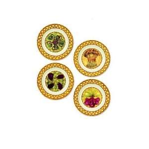  Abigails Gathered Garden Charger Plates, Set of 4