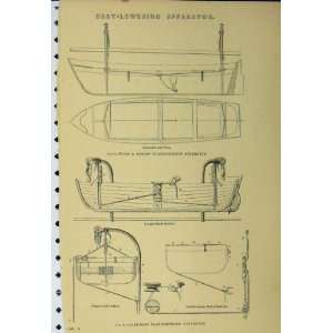  Boat Lowering Apparatus Elevation Plans Clifford C1890 