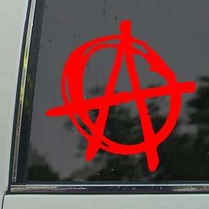  Anarchy Red Decal Truck Bumper Window Vinyl Red Sticker 
