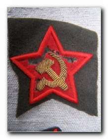 WW2 Red Army / Soviet Russian Politruk sleeve stars set  