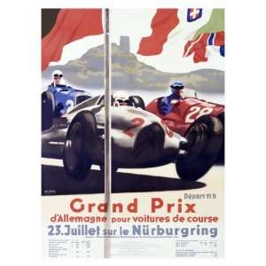  Grand Prix dAllemagne Giclee Poster Print by Alfred Hierl 