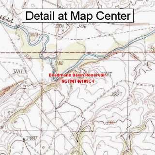  USGS Topographic Quadrangle Map   Deadmans Basin Reservoir 