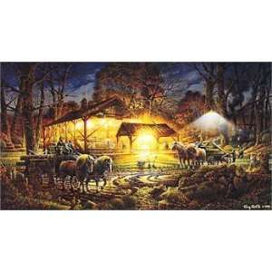  Terry Redlin   Building the Community Artists Proof