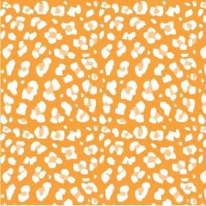  LEOPARD PRINT PATTERN Orange & White Vinyl Decal Sheets 12 