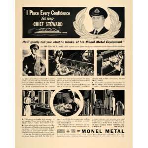  1936 Ad International Nickel Monel Metal Queen Mary 