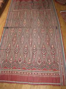 Vintage Iban (Dayak) Weaving Blanket Rug 41 x 80  