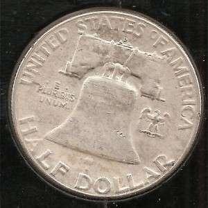 1948 D AU Franklin Half Dollar #1  