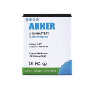  Anker 1300mAh Li ion Battery for HTC HD7, HD7 S, Schubert 