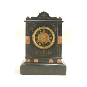 French Black Slate Clock 