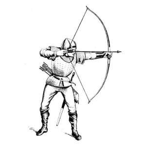  4 inch Square Acrylic Coaster Line Drawing Archer