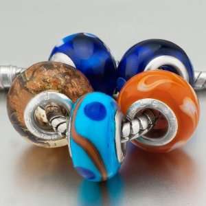  5 Deep Blue Line Pandora Beads Bracelets Pugster Jewelry