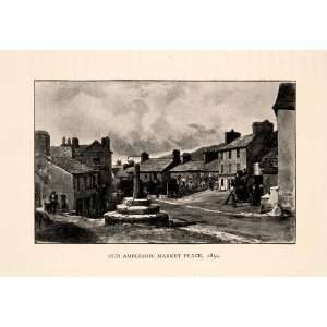   Marketplace Mount Rydal Road Cumbria England   Original Halftone Print