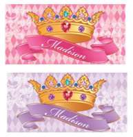   Princess Crown Peel & Stick Die Cut Wall Sticker Decal~Color Choice
