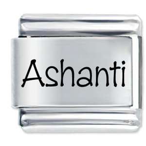  Name Ashanti Gift Laser Italian Charm Pugster Jewelry