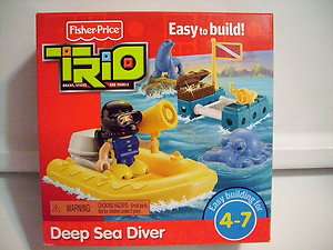 Fisher Price Trio Deep Sea Diver Set Brand New  