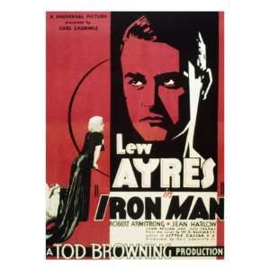 Iron Man, Jean Harlow, Lew Ayres, 1931 Premium Poster Print, 24x32 