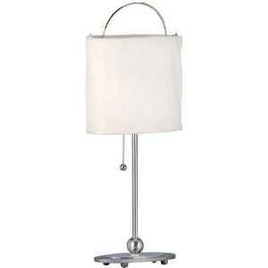  Rumple Table Lamp, 23Hx10D, POLISHED STEEL