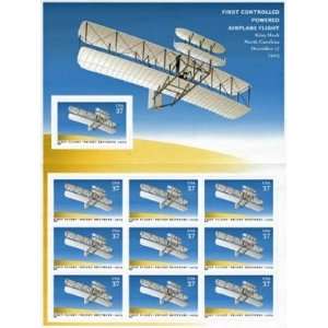  First controlled Airplane Flights 10 x 37 cent stamps 