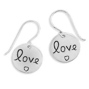  CleverSilvers Love Tag Earrings CleverSilver Jewelry