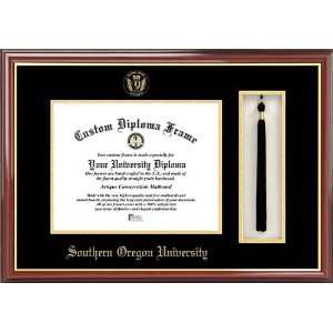   Raiders   Embossed Seal   Tassel Box   Mahogany   Diploma Frame