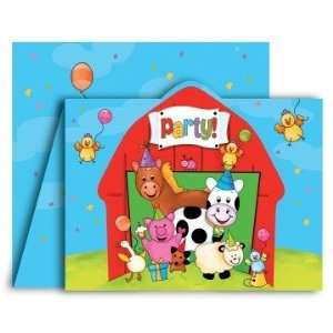  Barnyard Bash Invitations Package of 8 Toys & Games