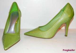 Delicious womens Minchi heels pumps shoes 8 M green  