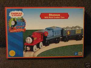 THOMAS and FRIENDS RHENEAS with ROCK CRUSHER CARS  