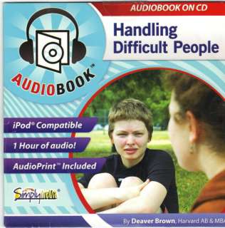 Handling Difficult People Audiobook, SimplyMedia CD NIP  