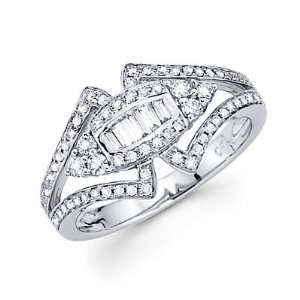   Unique Design Diamond Ring Band .56 ct (G Color, I1 Clarity) Jewelry