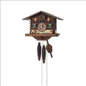  Black Forest Log House and St. Bernard Cuckoo Clock