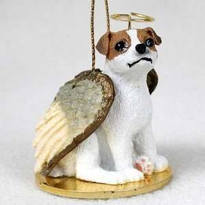  Jack Russell Terrier Angel Dog Ornament Smoothcoat Brown 