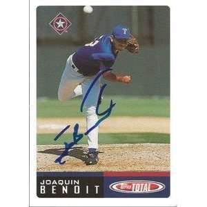 Detroit Tigers Joaquin Benoit Signed 2002 Total Card  